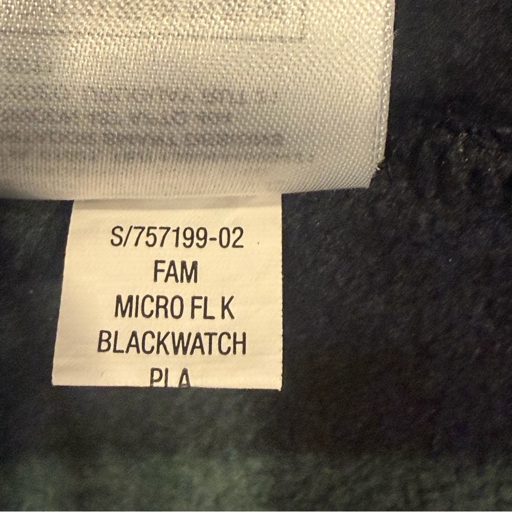 ✅ GapBody medium microfleece sweater top shirt crewneck soft thermal plaid check - Picture 5 of 6